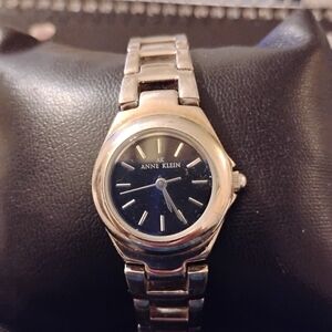 Anne Klein Silver and Black Women's Watch